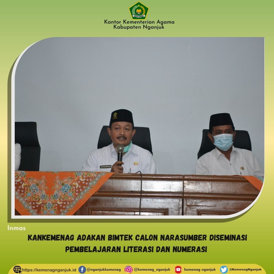 Kankemenag Adakan Bimtek Calon Narasumber Diseminasi Pembelajaran Literasi dan Numerasi