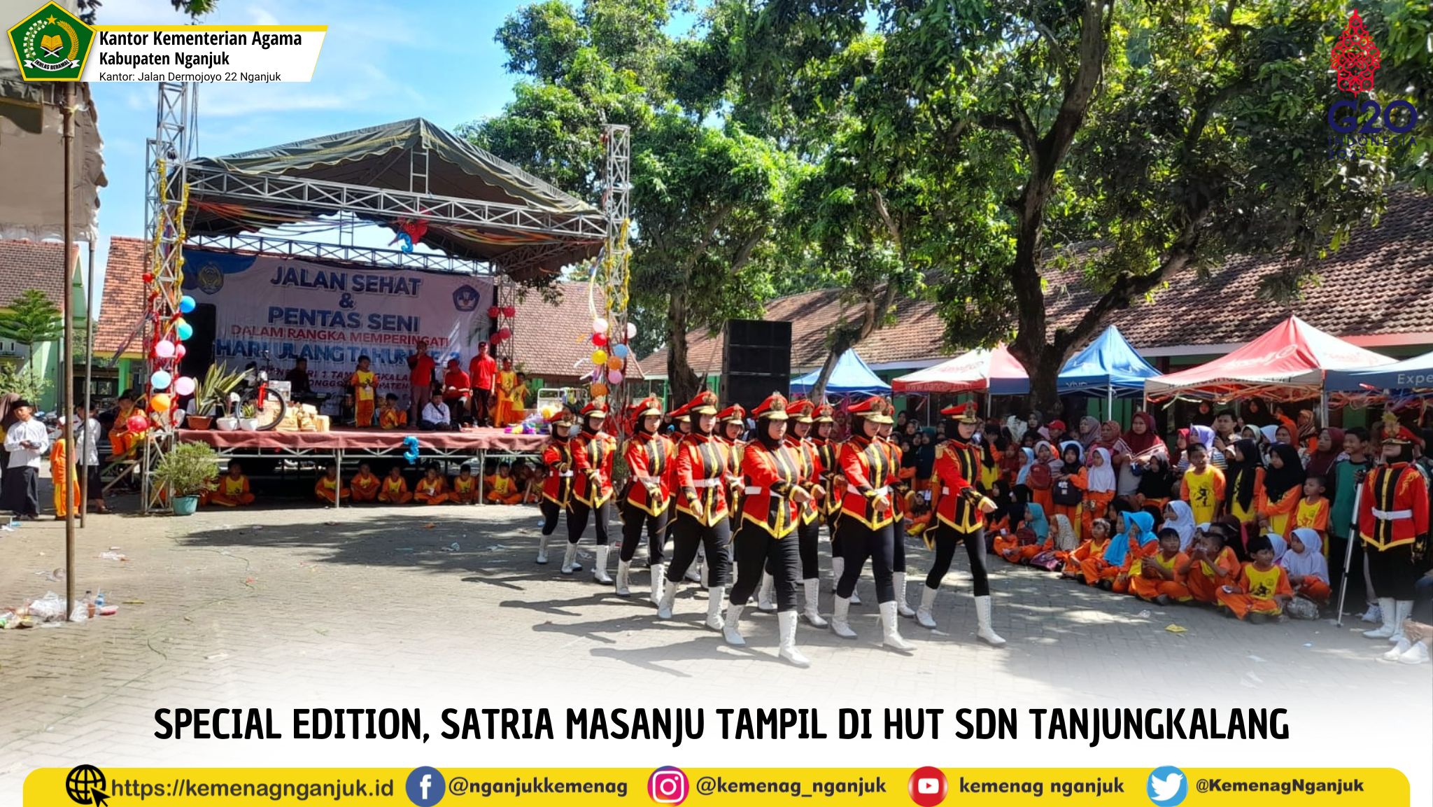 SPECIAL EDITION, SATRIA MASANJU TAMPIL DI HUT SDN TANJUNGKALANG