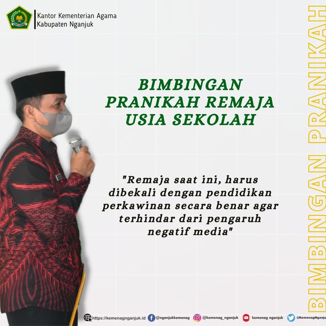 Kemenag Nganjuk Selenggarakan Bimbingan Pranikah Usia Remaja 