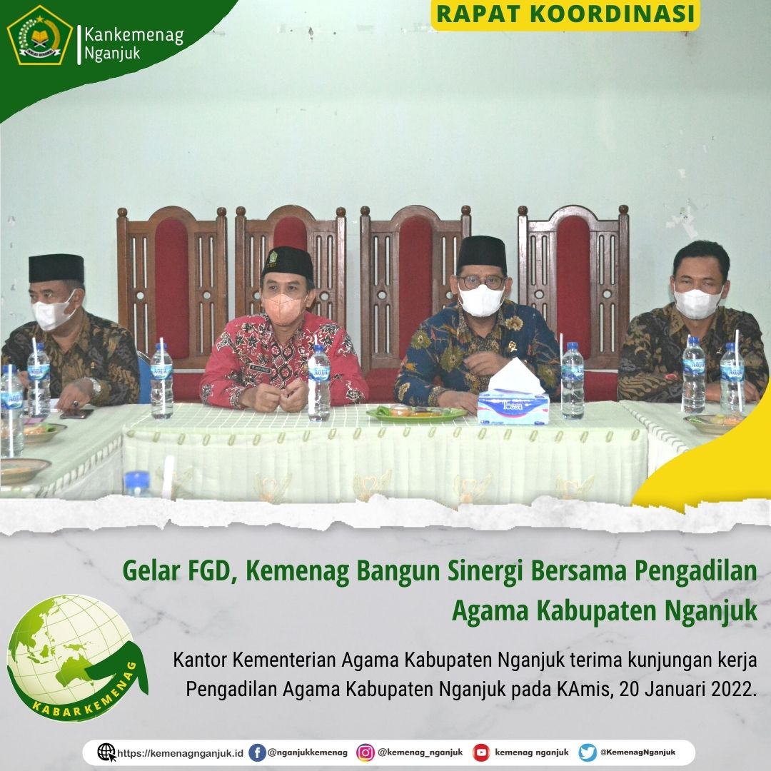 Gelar FGD, Kemenag Bangun Sinergi Bersama Pengadilan Agama Kabupaten Nganjuk