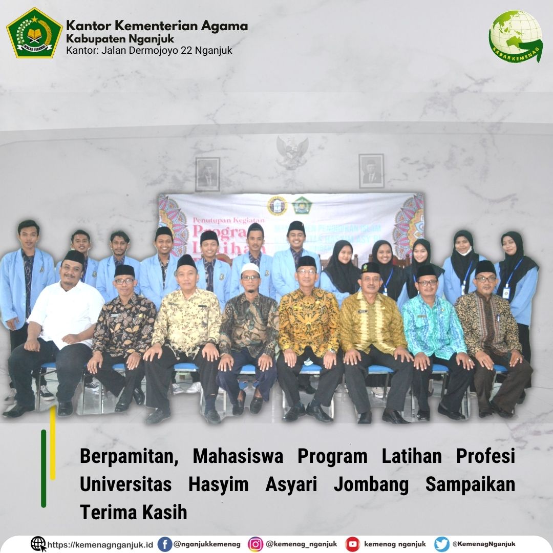 Berpamitan, Mahasiswa PLP Universitas Hasyim Asyari Jombang Sampaikan Terima Kasih