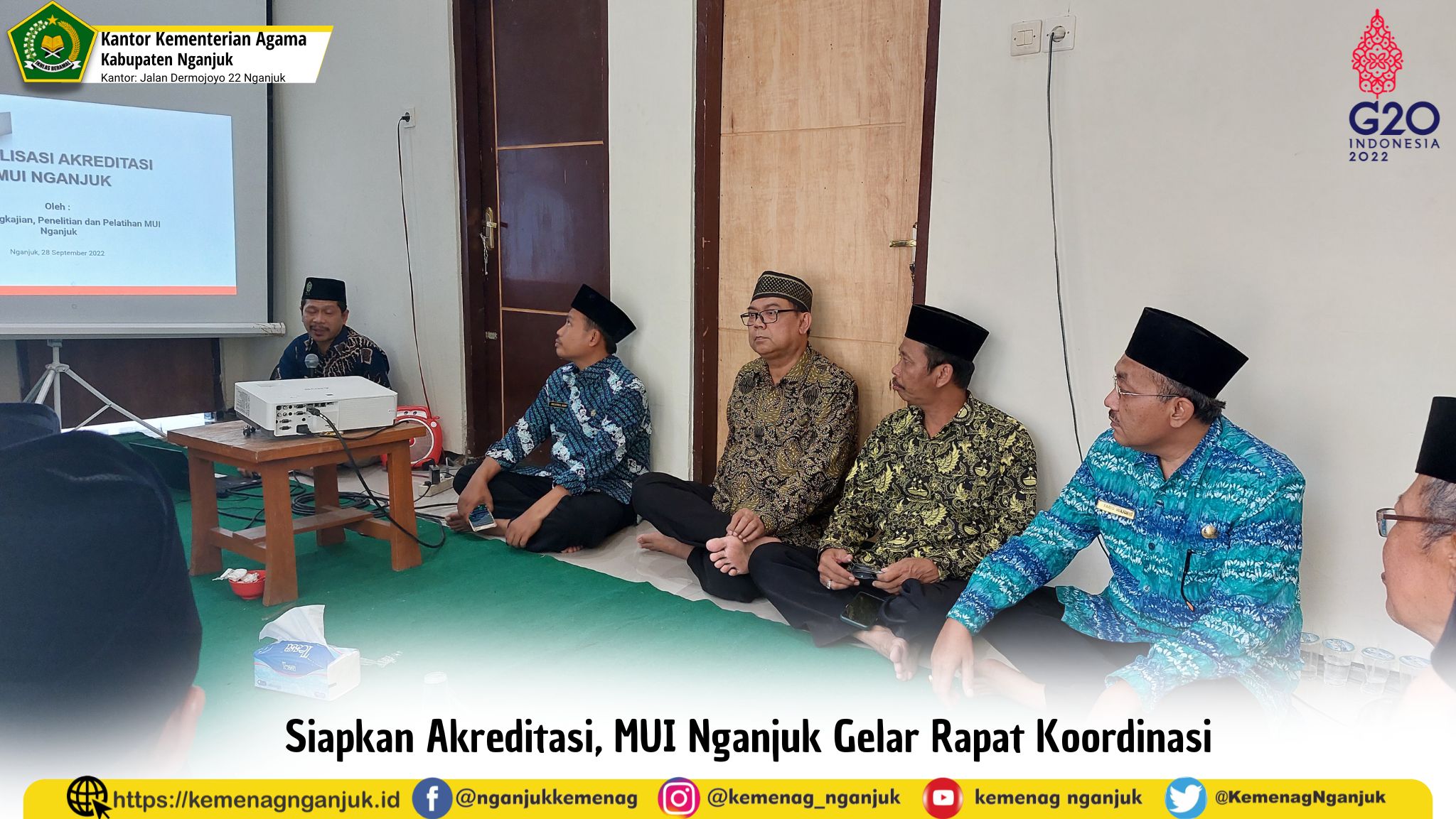 Siapkan Akreditasi, MUI Nganjuk Gelar Rapat Koordinasi