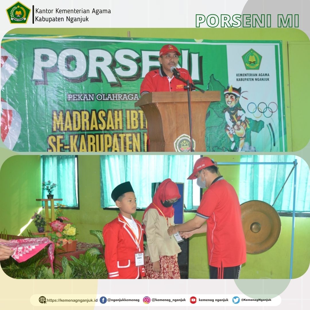 Pembukaan PORSENI Tingkat MI Se-Kabupaten Nganjuk