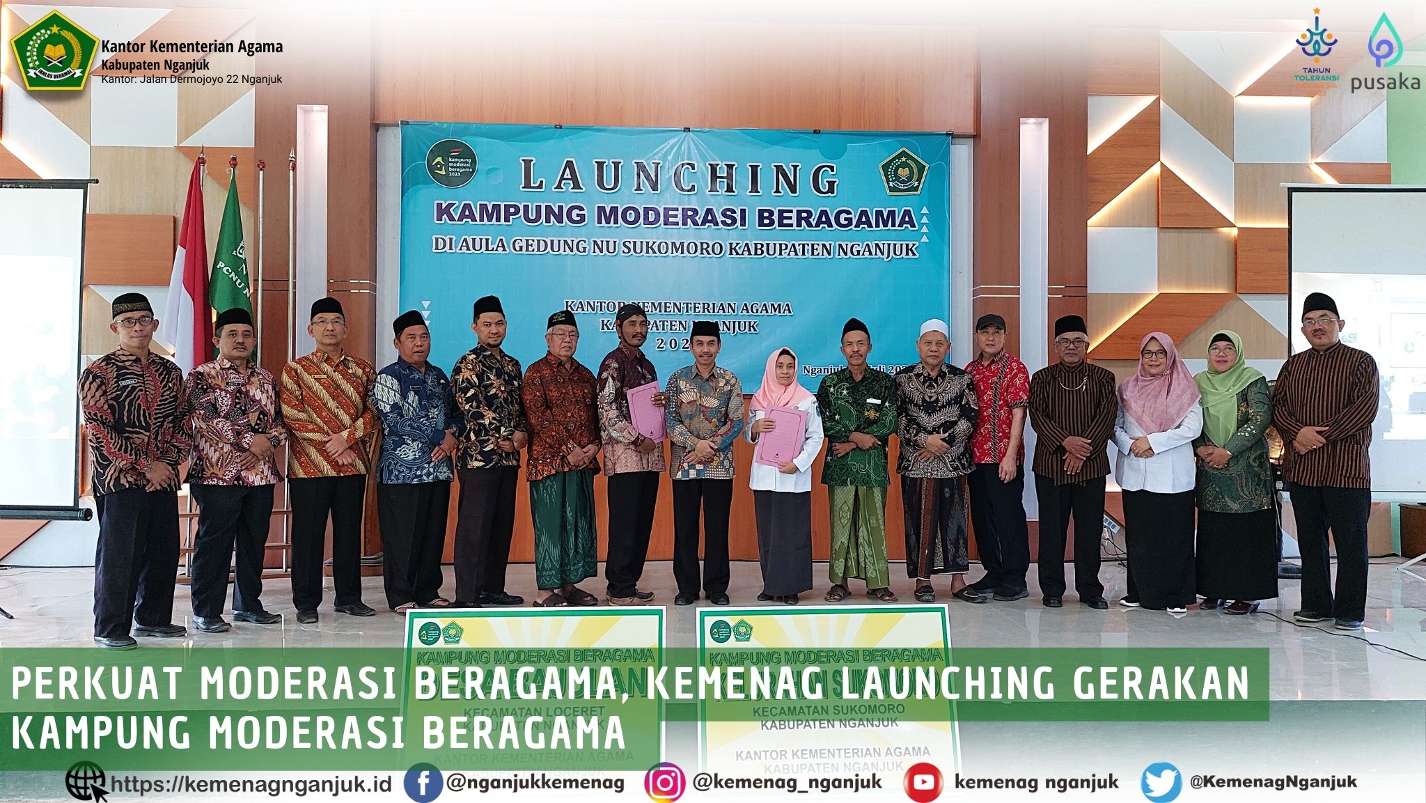 Perkuat Moderasi Beragama, Kemenag Launching Gerakan Kampung Moderasi Beragama