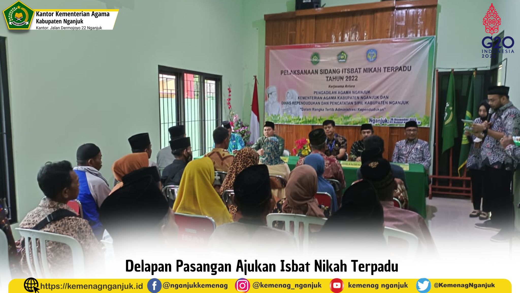 Delapan Pasangan Ajukan Isbat Nikah Terpadu