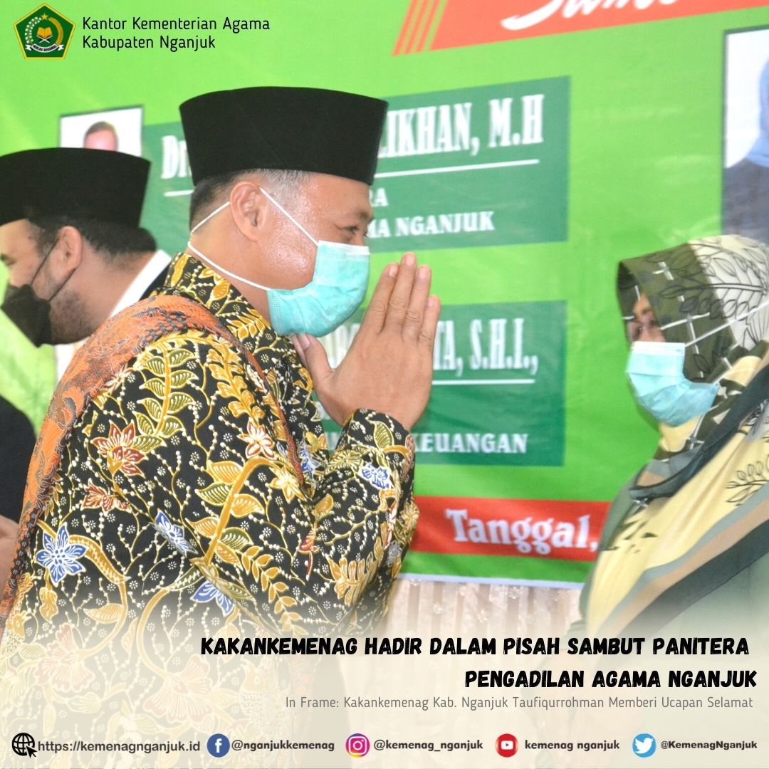Kakankemenag Hadir dalam Pisah Sambut Panitera Pengadilan Agama Nganjuk