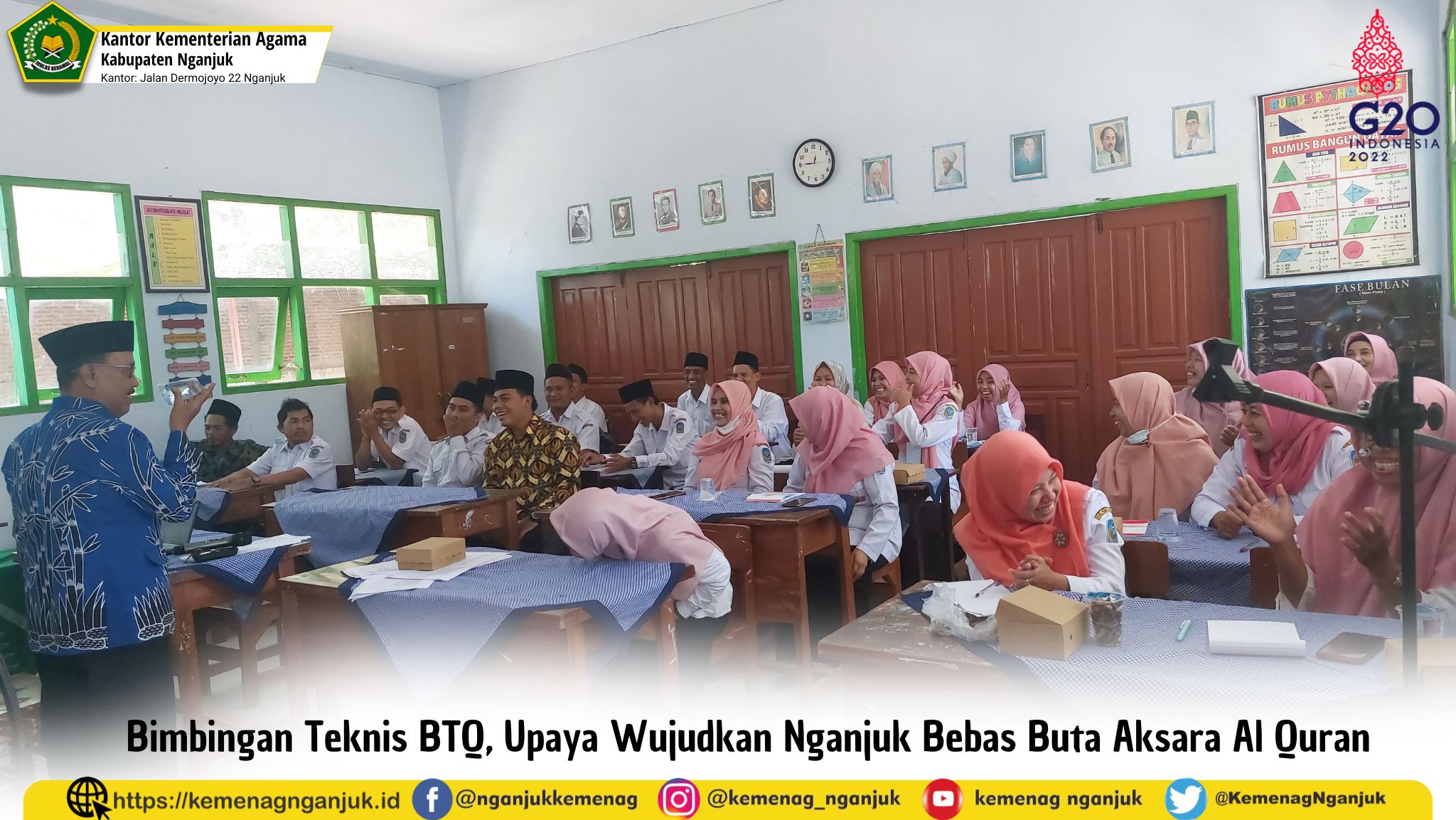 Bimbingan Teknis BTQ, Upaya Wujudkan Nganjuk Bebas Buta Aksara Al Quran