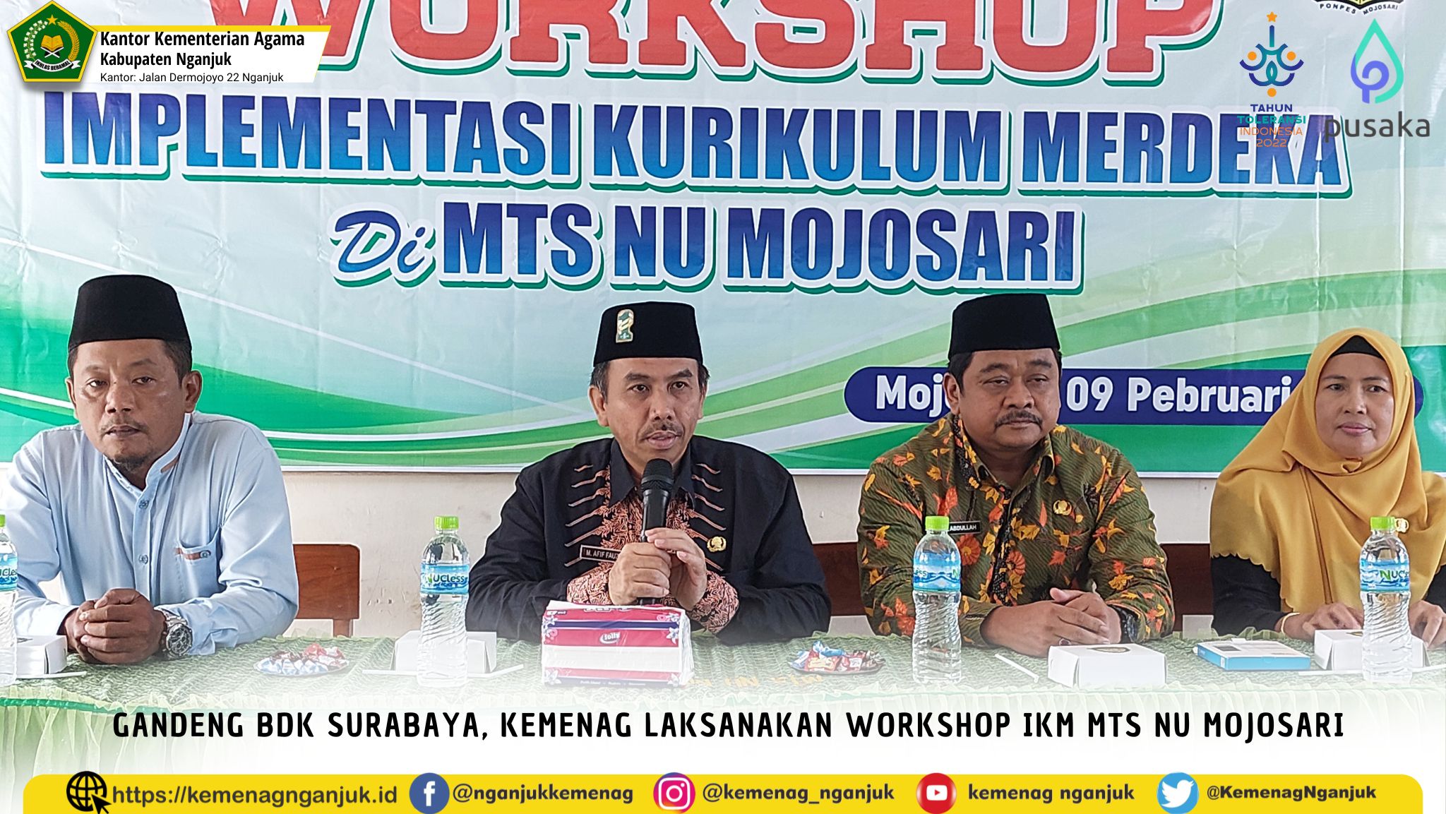 Gandeng BDK Surabaya, Kemenag Laksanakan Workshop IKM MTs NU Mojosari