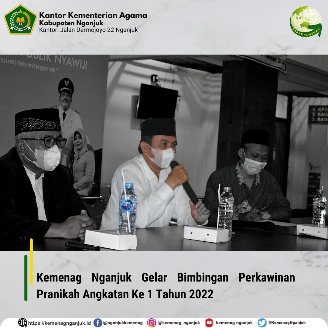Kemenag Nganjuk Gelar Bimbingan Perkawinan Pranikah Angkatan Ke 1 Tahun 2022