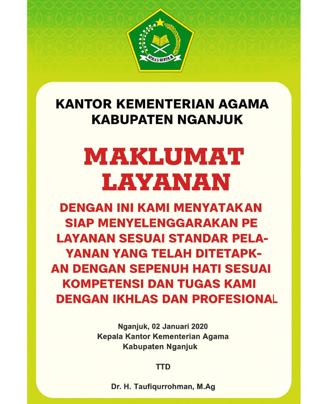 Maklumat Layanan