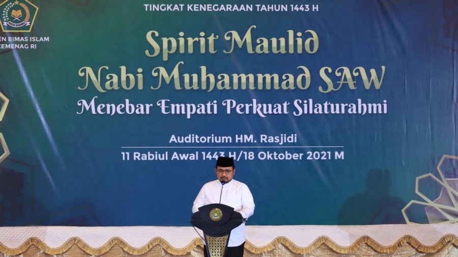 Maulid Nabi, Menag Ajak Umat Menebar Empati Perkuat Silaturahmi
