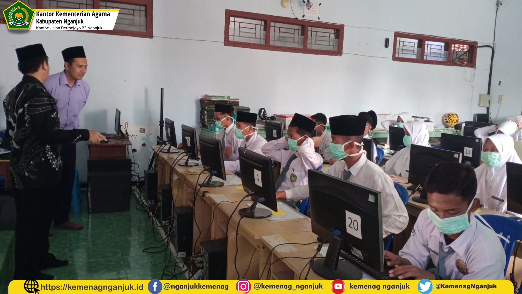 Dipantau Kakankemenag, ANBK di MA Al Islam Sukomoro Lancar Tanpa Kendala