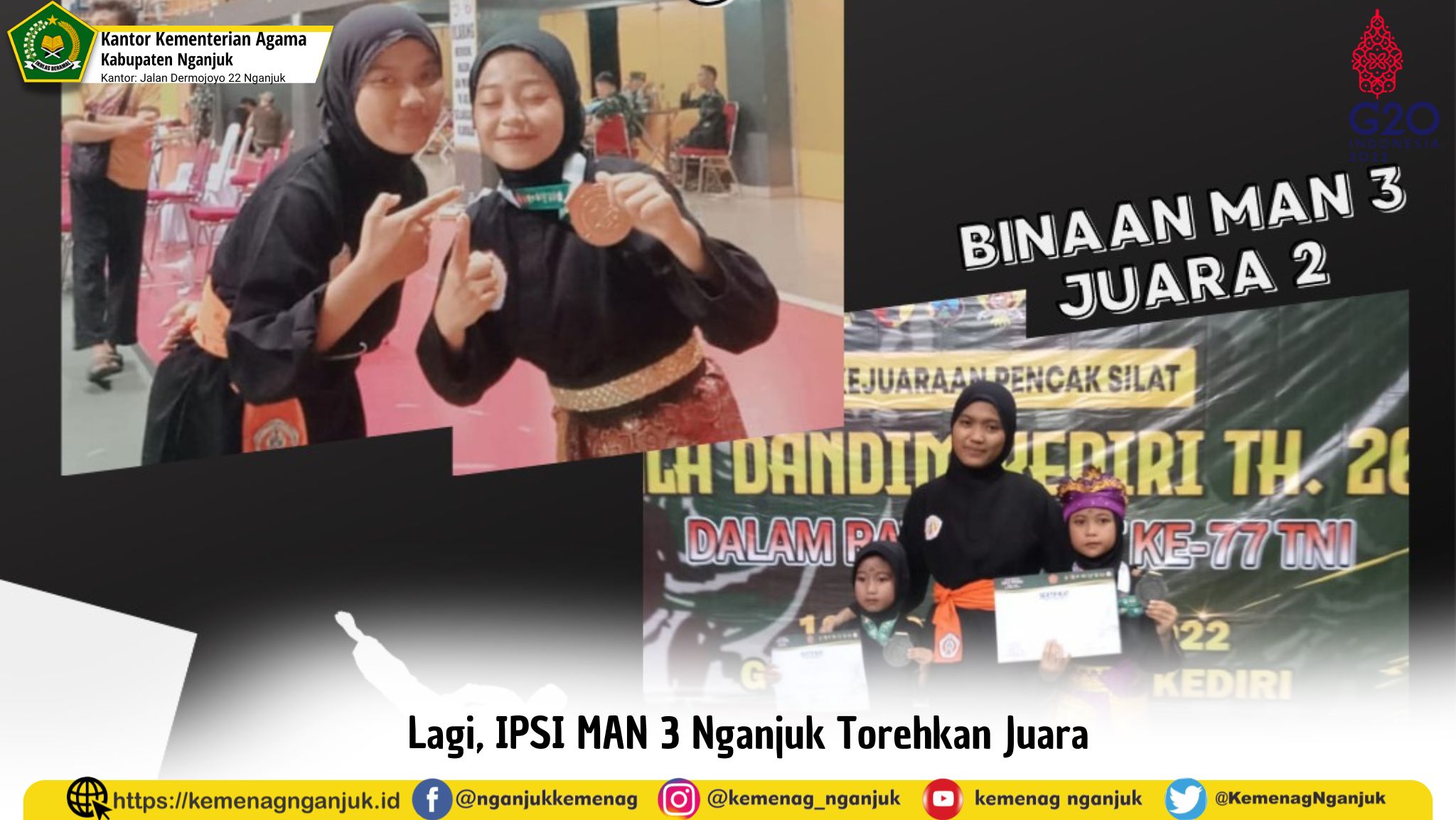 Lagi, IPSI MAN 3 Nganjuk Torehkan Juara