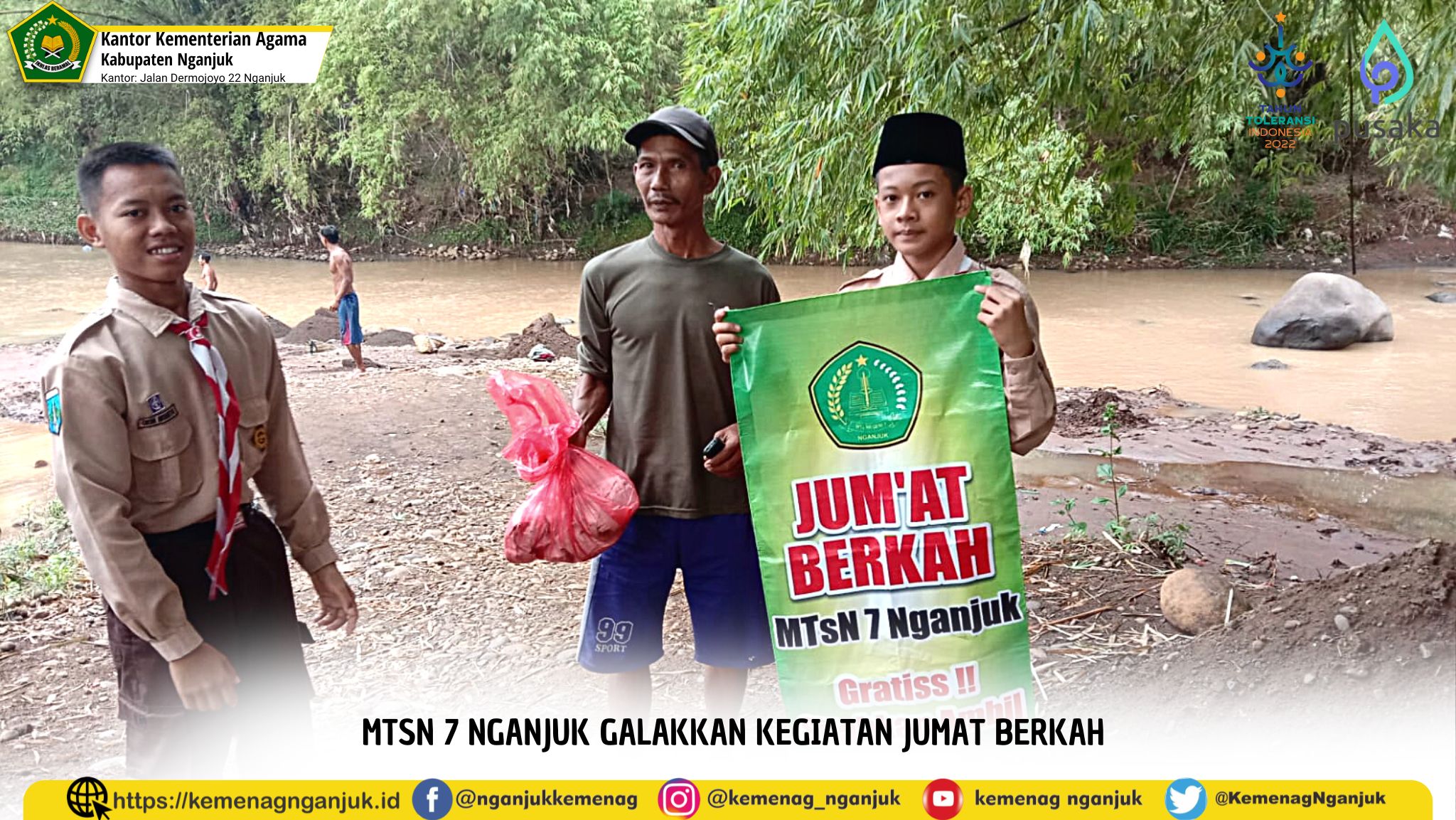 MTsN 7 Nganjuk Galakkan Kegiatan Jumat Berkah