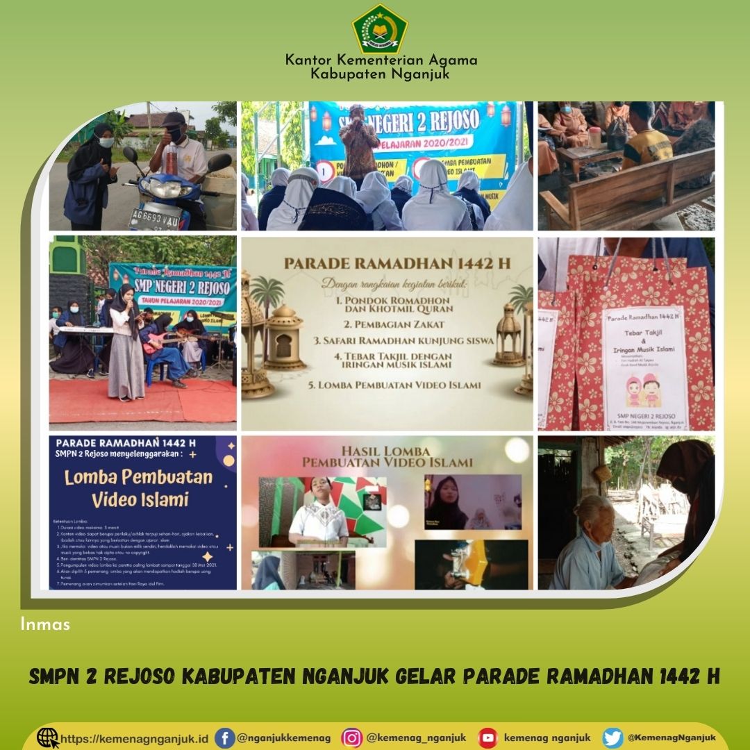 SMPN 2 Rejoso Kabupaten Nganjuk Gelar Parade Ramadhan 1442 H