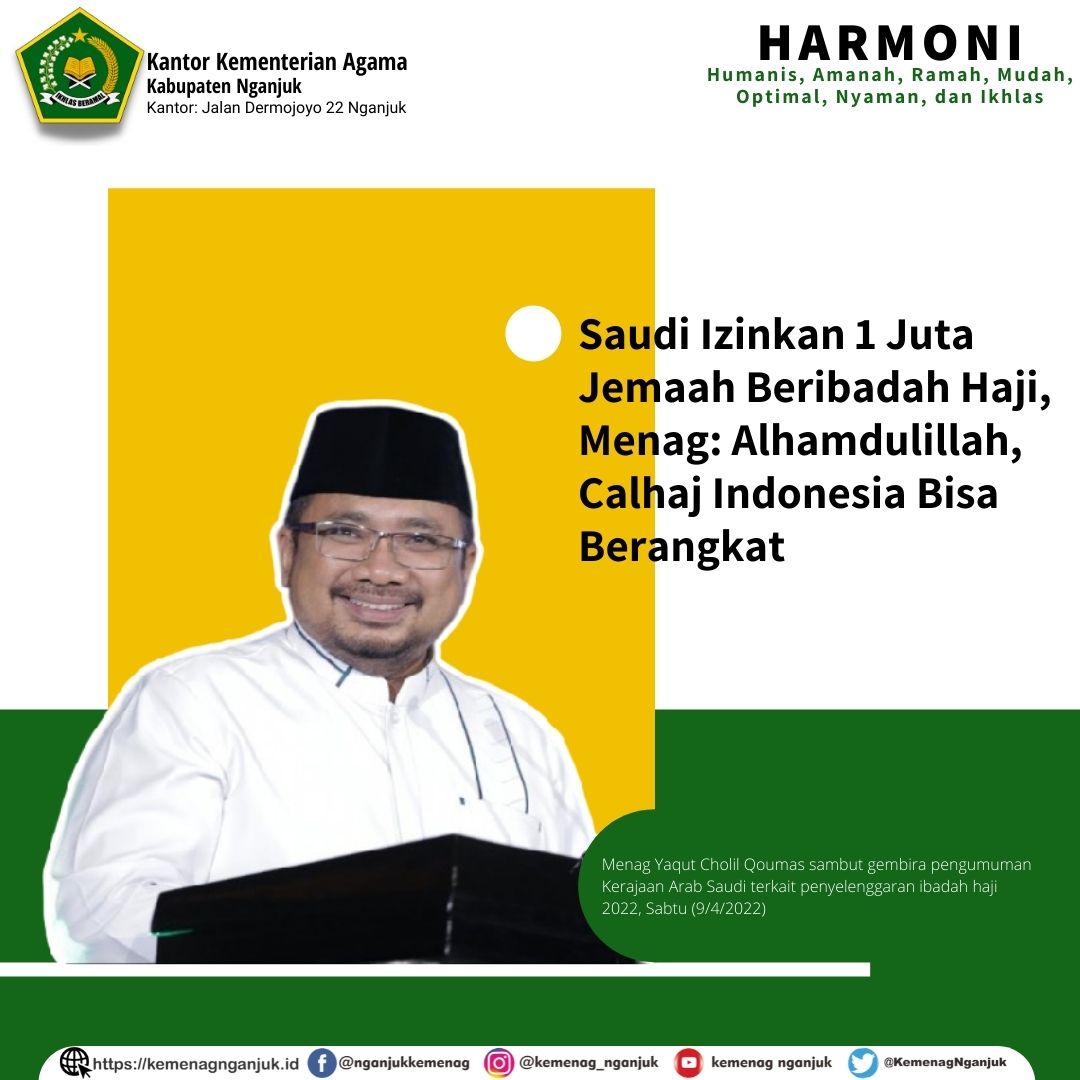 Saudi Izinkan 1 Juta Jemaah Beribadah Haji, Menag: Alhamdulillah, Calhaj Indonesia Bisa Berangkat