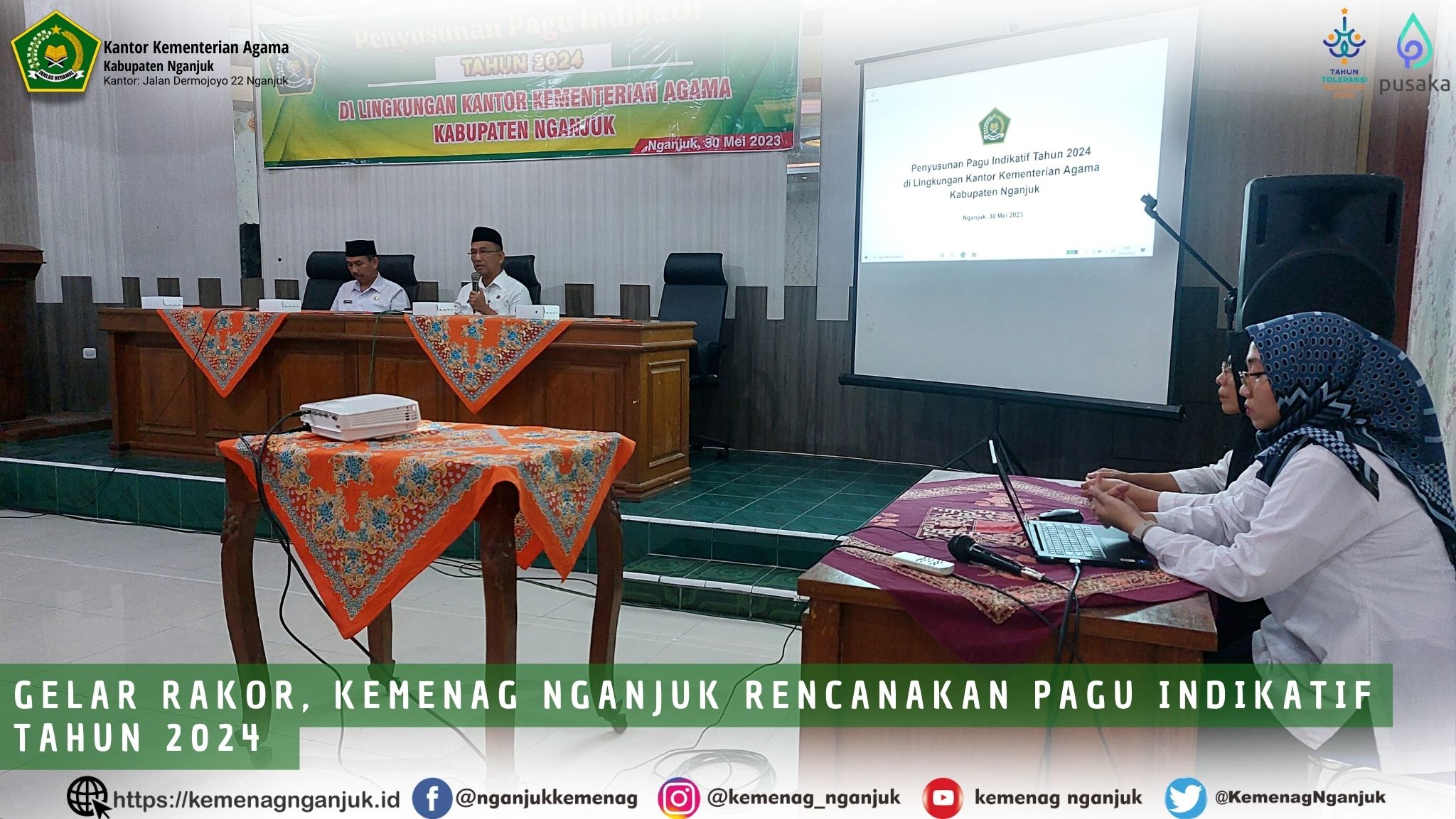 Gelar Rakor, Kemenag Nganjuk Rencanakan Pagu Indikatif Tahun 2024