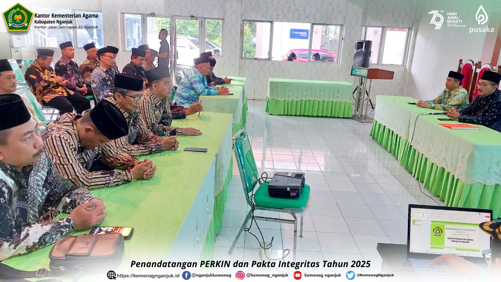 Penandatangan PERKIN dan Pakta Integritas Tahun 2025