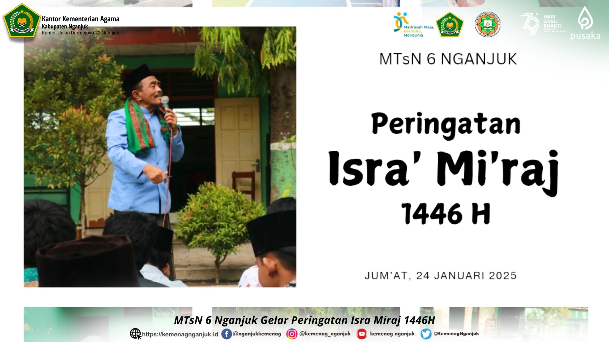 MTsN 6 Nganjuk Gelar Peringatan Isra Miraj 1446H