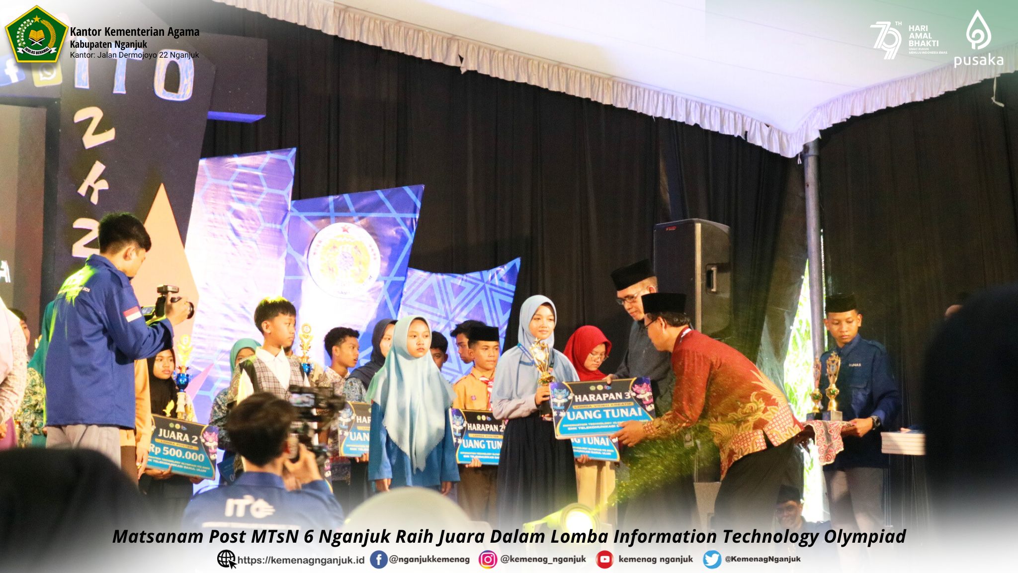 Matsanam Post MTsN 6 Nganjuk Raih Juara Dalam Lomba Information Technology Olympiad