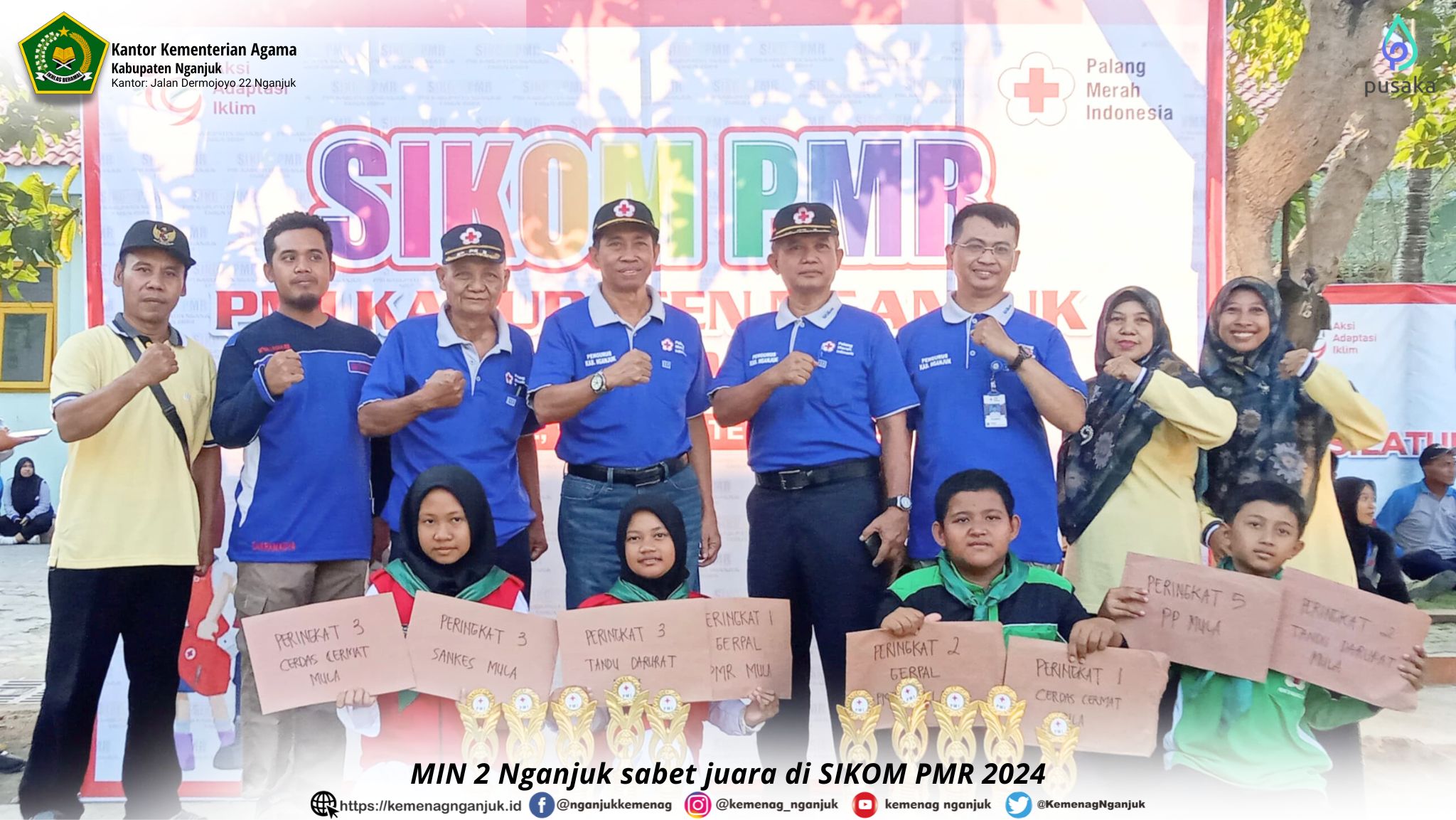 MIN 2 Nganjuk sabet juara di SIKOM PMR 2024