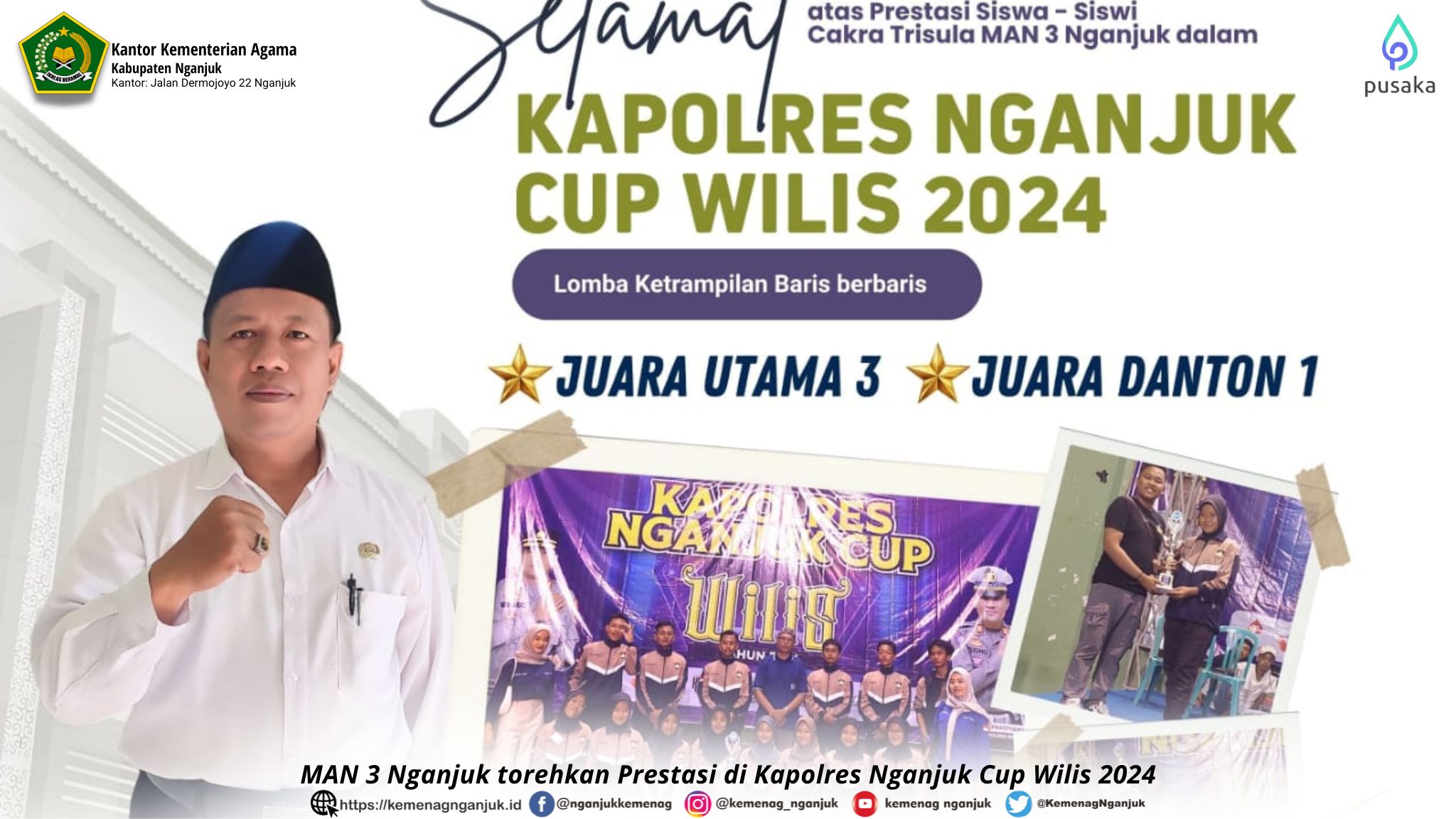 MAN 3 Nganjuk torehkan Prestasi di Kapolres Nganjuk Cup Wilis 2024