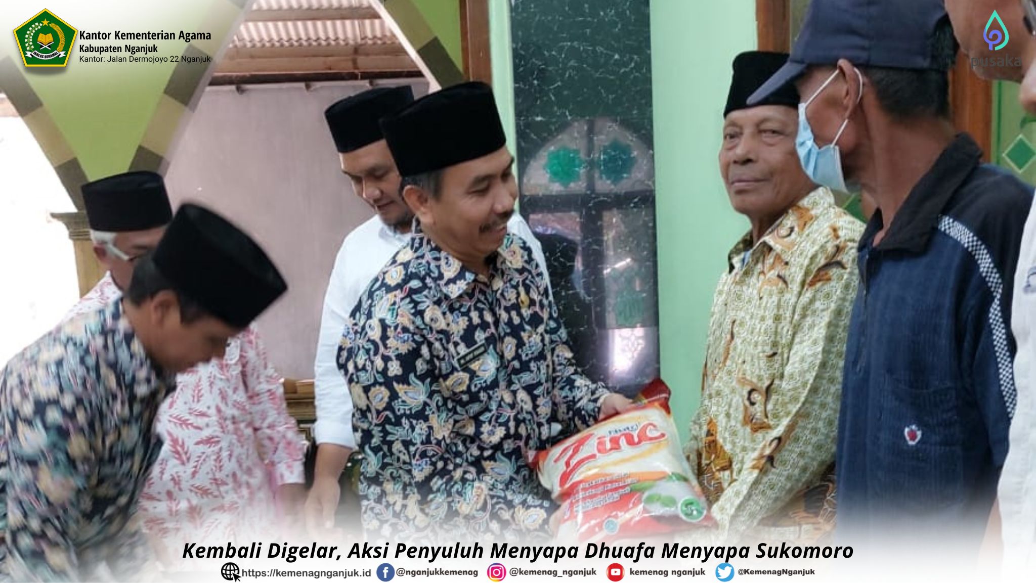 Kembali Digelar, Aksi Penyuluh Menyapa Dhuafa Menyapa Sukomoro