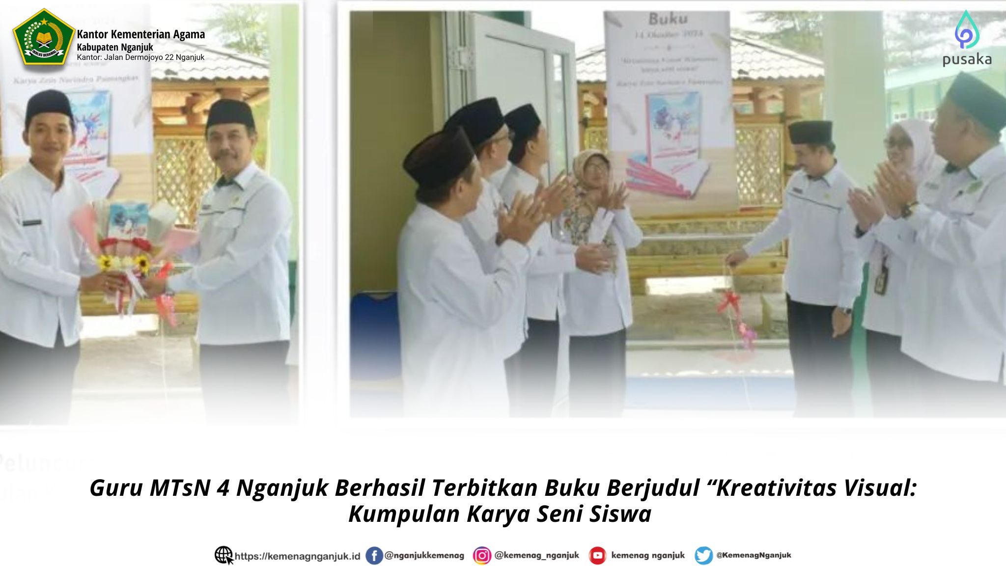 Guru MTsN 4 Nganjuk Berhasil Terbitkan Buku Berjudul “Kreativitas Visual: Kumpulan Karya Seni Siswa 