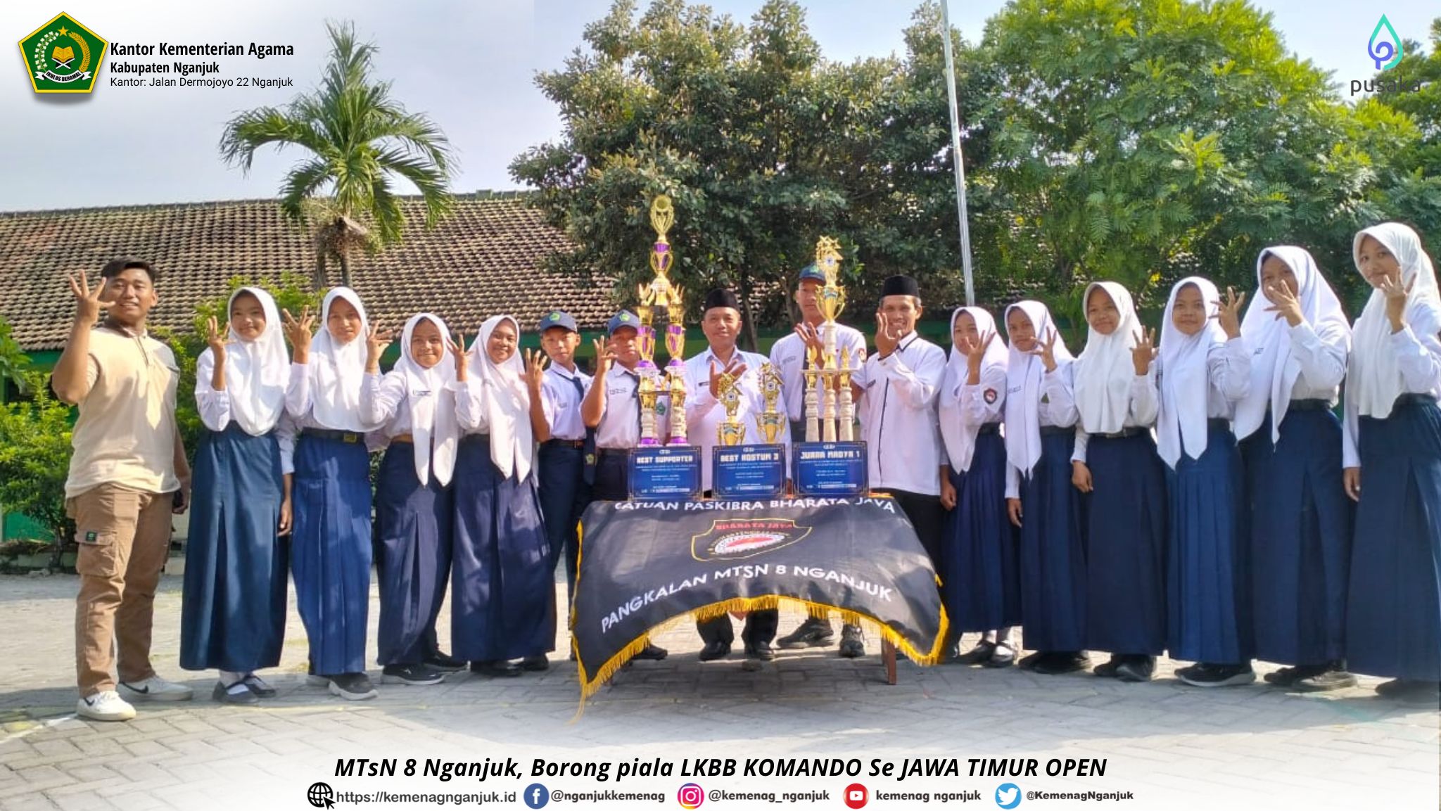 MTsN 8 Nganjuk, Borong piala LKBB KOMANDO Se JAWA TIMUR OPEN