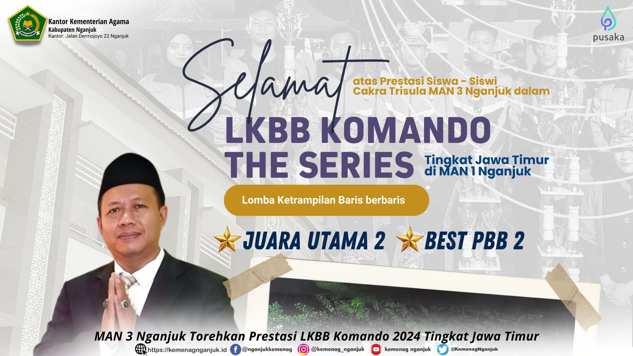 MAN 3 Nganjuk Torehkan Prestasi LKBB Komando 2024 Tingkat Jawa Timur