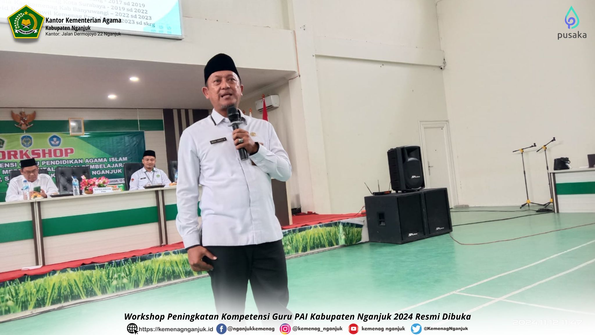 Workshop Peningkatan Kompetensi Guru PAI Kabupaten Nganjuk 2024 Resmi Dibuka