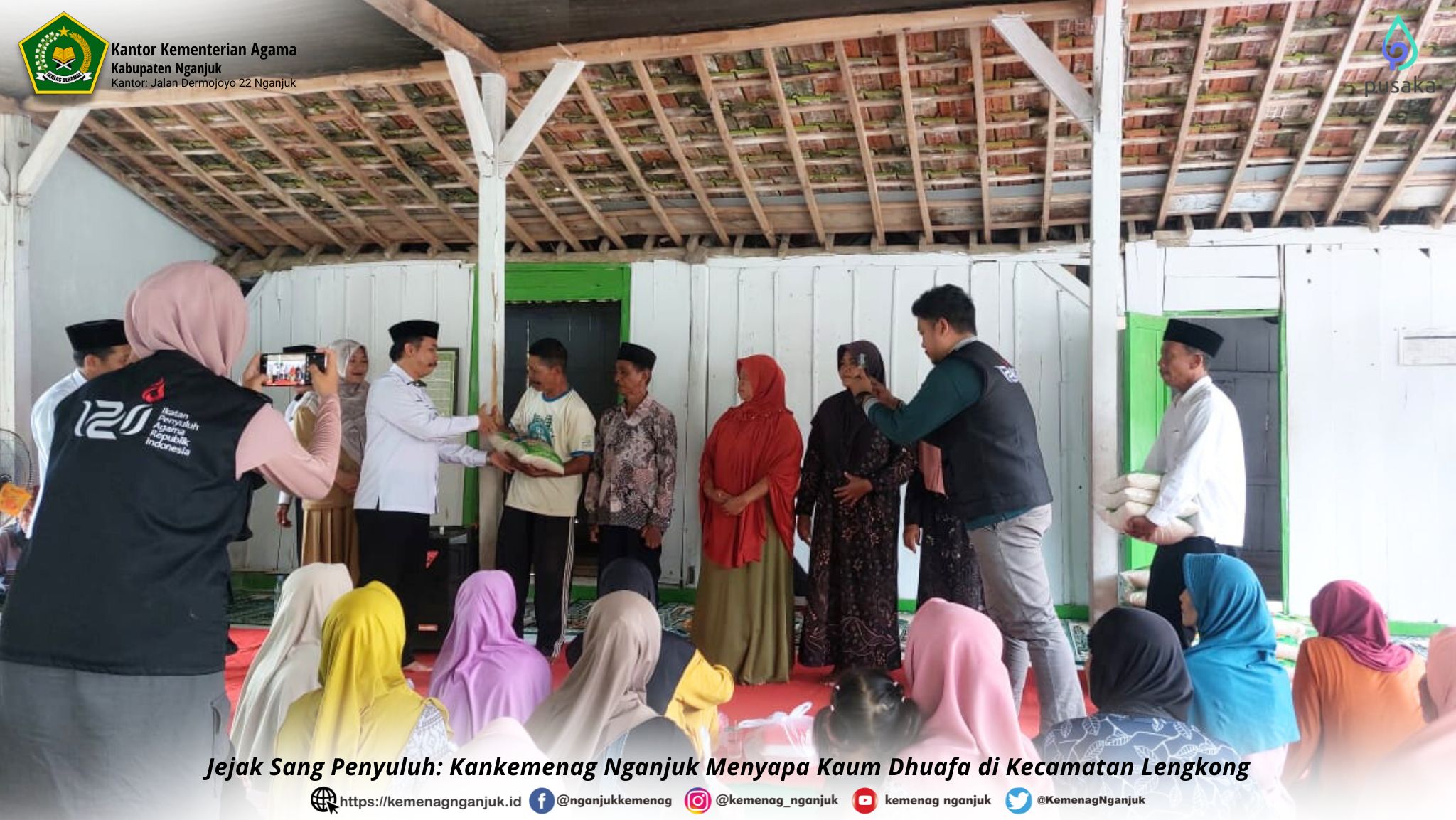 Jejak Sang Penyuluh: Kankemenag Nganjuk Menyapa Kaum Dhuafa di Kecamatan Lengkong