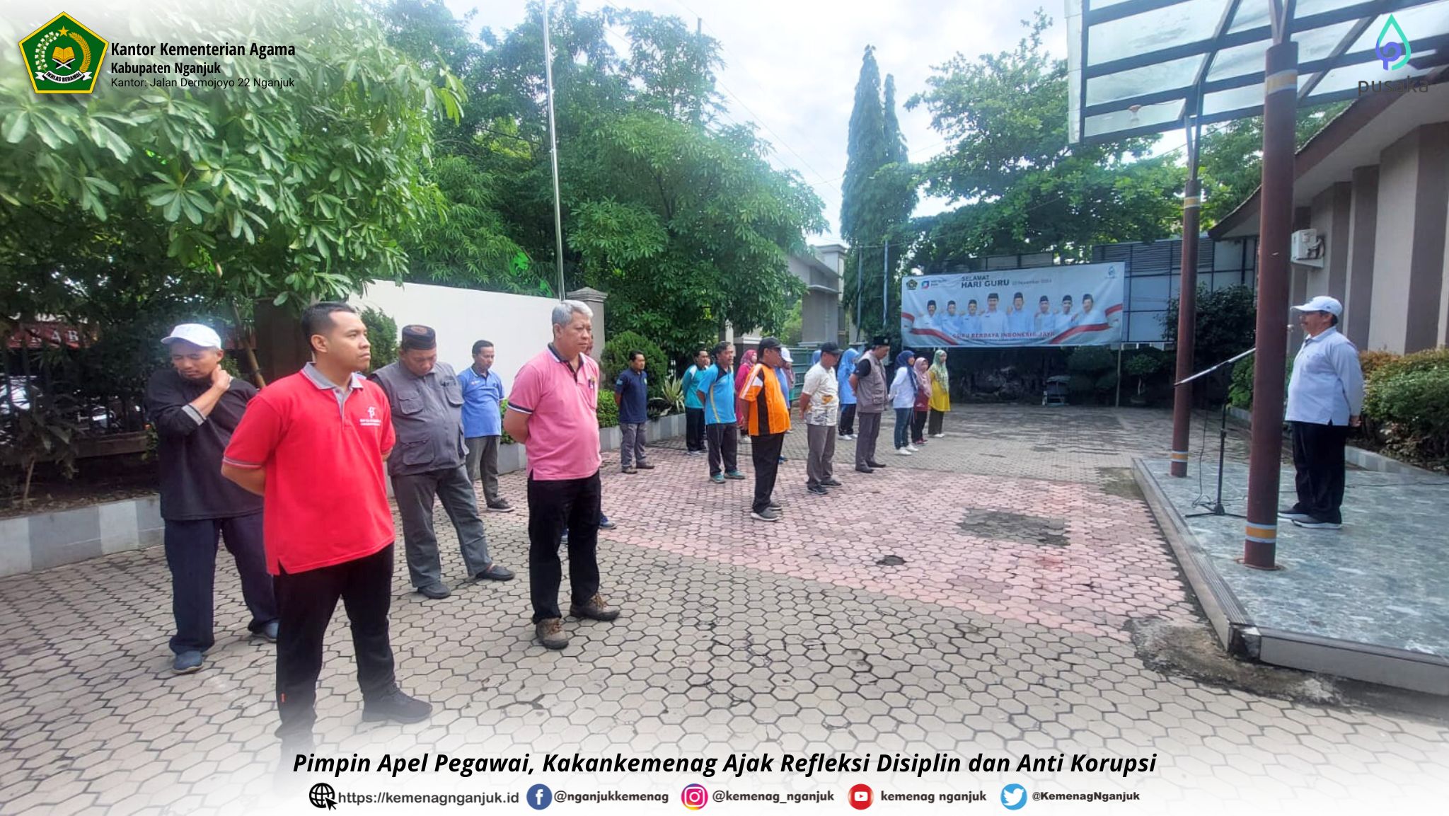 Pimpin Apel Pegawai Kakankemenag Ajak Refleksi Disiplin dan Anti Korupsi