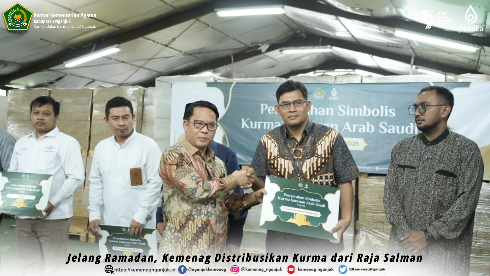 Jelang Ramadan, Kemenag Distribusikan Kurma dari Raja Salman
