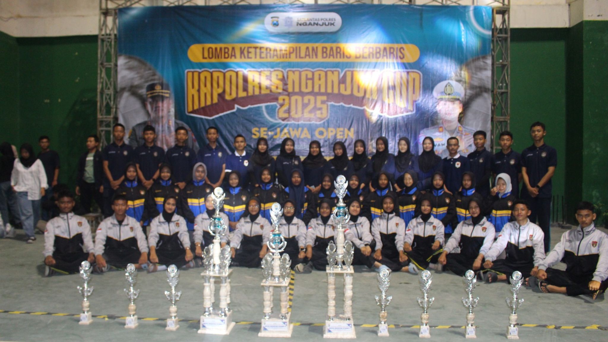 Paskibra MTsN 8 Nganjuk Raih Prestasi Membanggakan di Lomba Baris Berbaris Kapolres Nganjuk Cup 2025