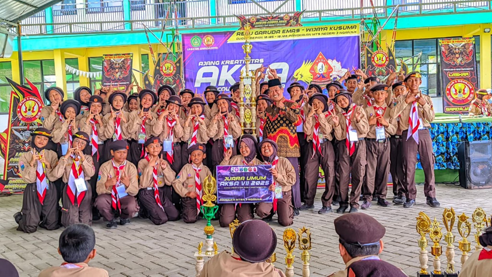 Peluit Terakhir Berbunyi! AKSA 2025 MTsN 3 Nganjuk Ditutup Penuh Cerita