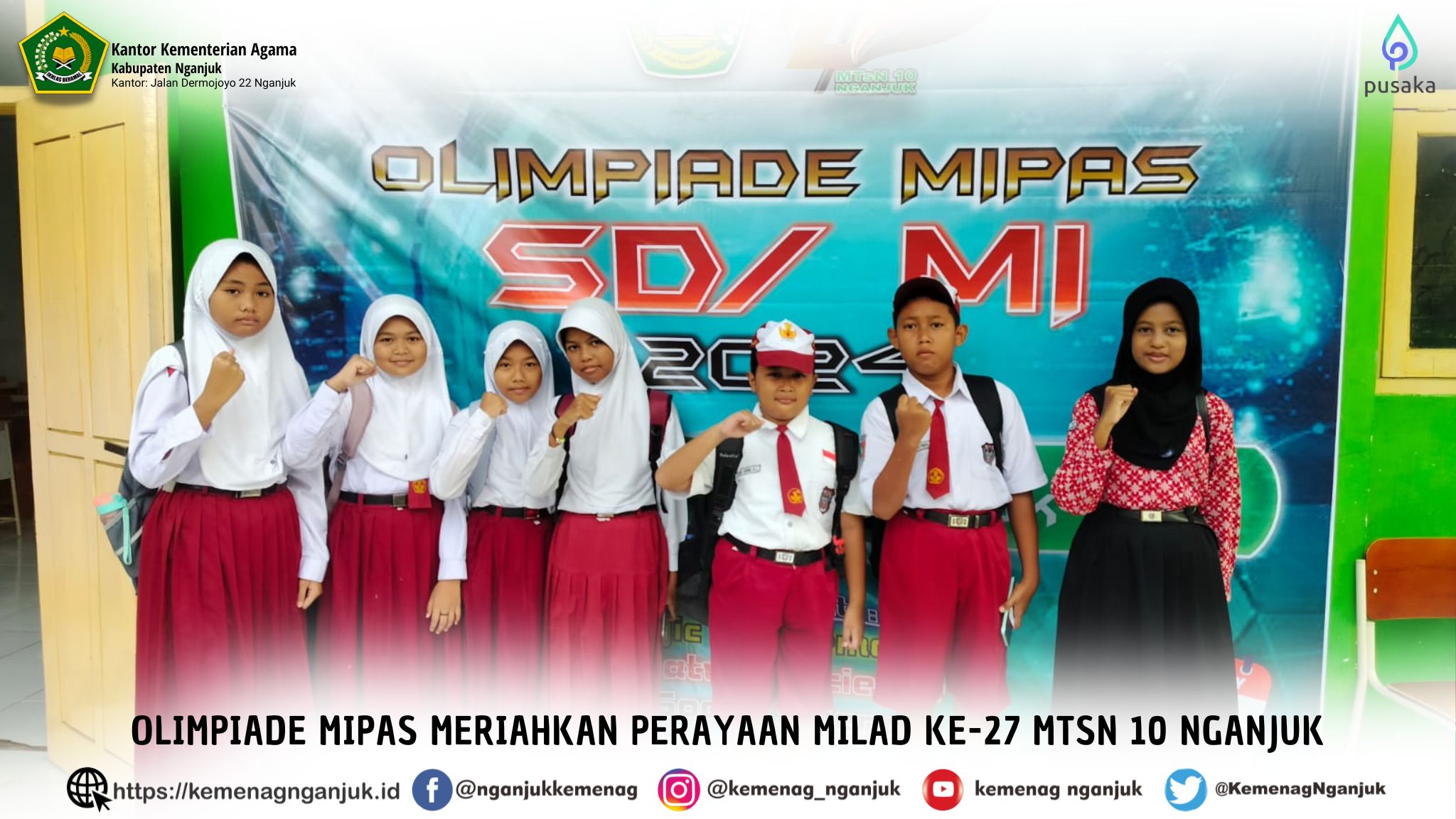 Olimpiade MIPAS Meriahkan Perayaan Milad ke-27 MTsN 10 Nganjuk