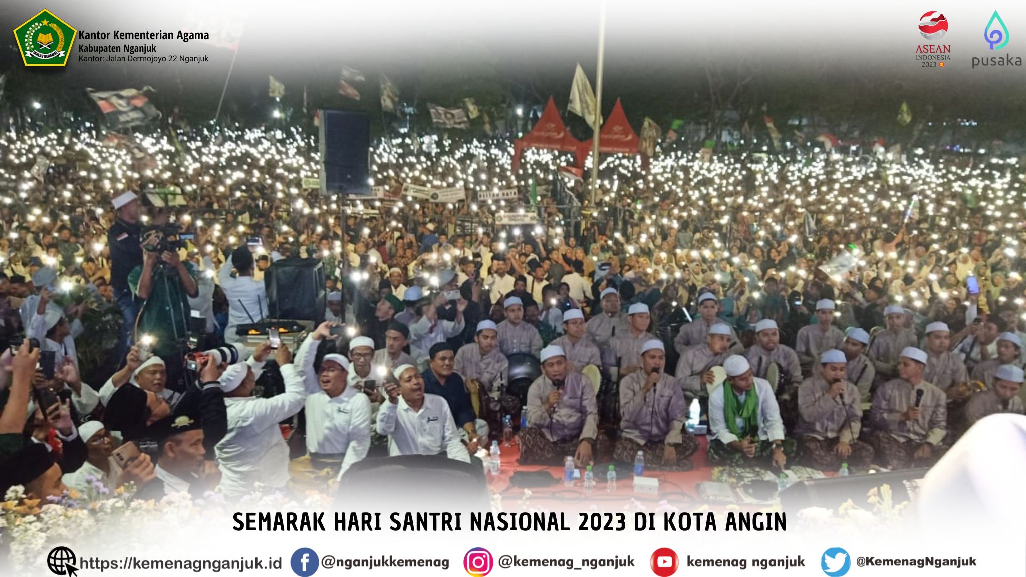 Semarak Hari Santri Nasional 2023 di Kota Angin