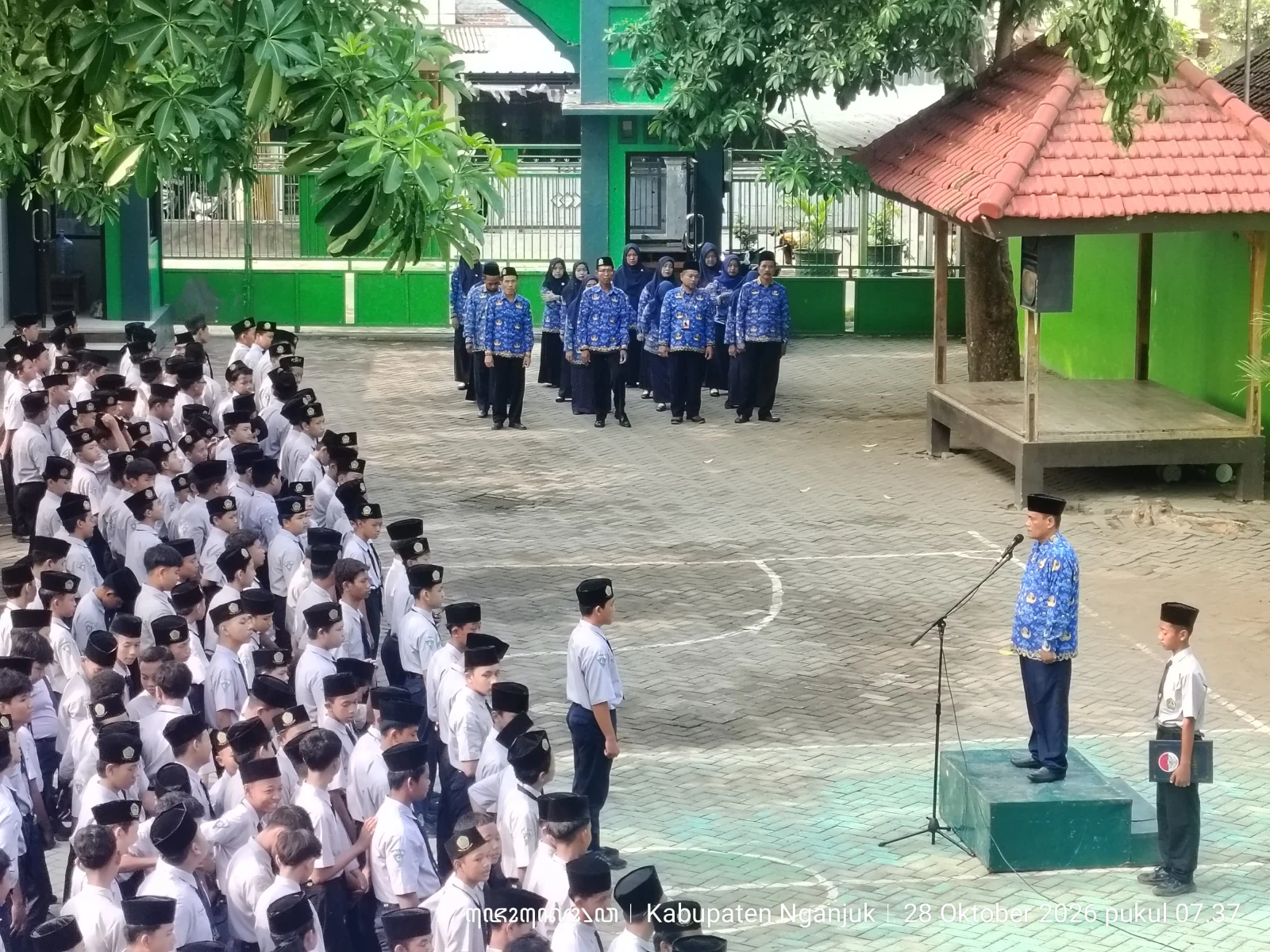 Patriotik, gigih, berempati: MTsN 10 Nganjuk Semarakkan Peringatan Hari Sumpah Pemuda 2026