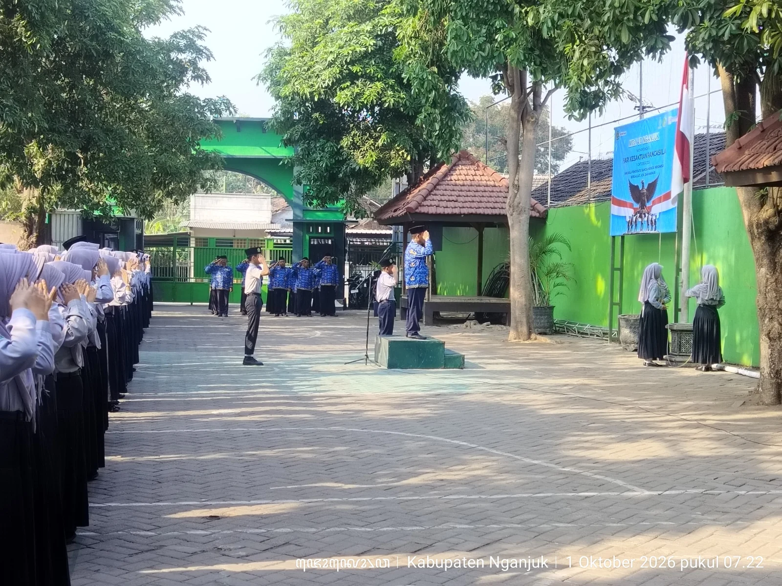 Khidmat dan penuh makna, MTsN 10 Nganjuk Memperingati Hari Kesaktian Pancasila