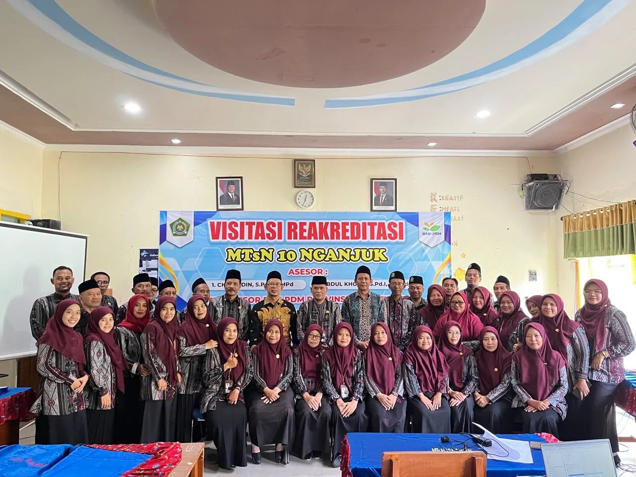 Langkah Menuju Madrasah Unggul, MTsN 10 Nganjuk Jalani Visitasi Reakreditasi