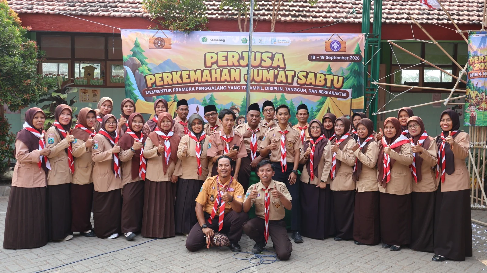 Perjusa MIN 4 Nganjuk Bentuk Pramuka Penggalang yang Tangguh dan Berkarakter