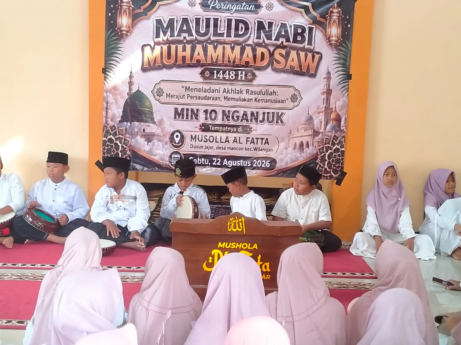MIN 10 Nganjuk Peringati Maulid Nabi Muhammad SAW, Momentum Meneladani Akhlak Rasulullah