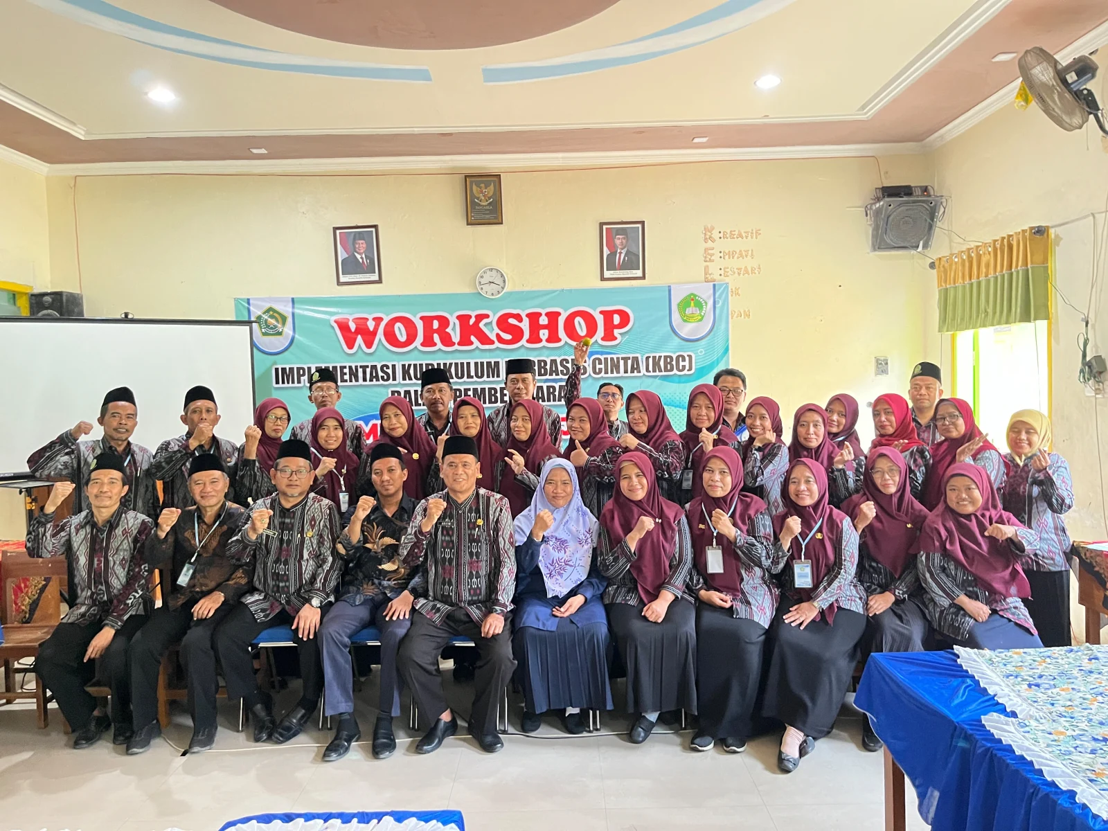 MTsN 10 Nganjuk Perkuat Kompetensi Guru Melalui Workshop Implementasi Kurikulum Berbasis Cinta (KBC)